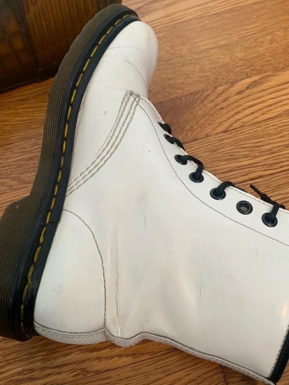Dr Martens 1460 White Combat Boots Women’s size 8 - Picture 9 of 10